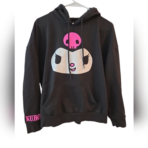 HOT TOPIC KUROMI SANRIO HOODIE. SIZE  MEDIUM. - Picture 1 of 8